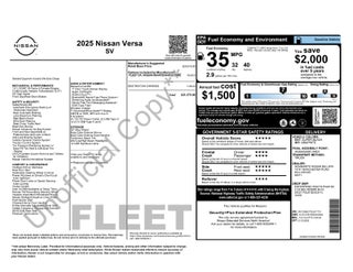 2025 Nissan Versa 1.6 SV
