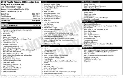 2018 Toyota Tacoma SR