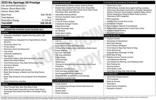2025 Kia Sportage SX-Prestige