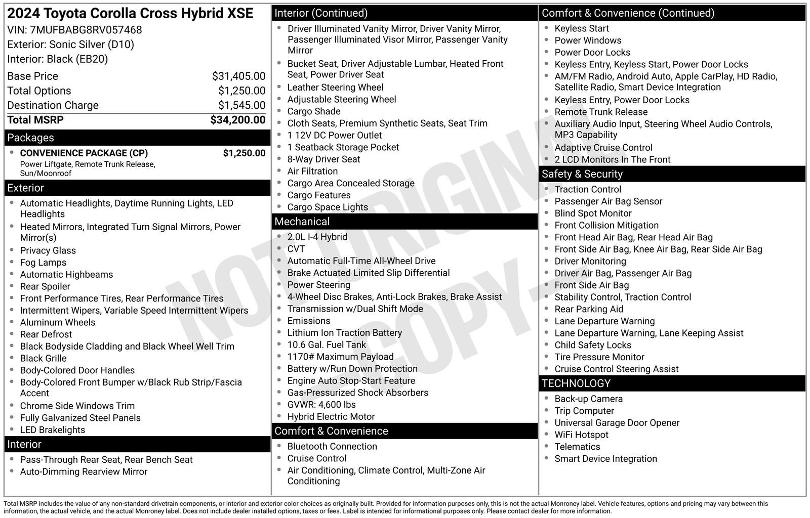 2024 Toyota Corolla Cross Base