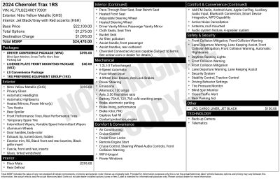 2024 Chevrolet Trax 1RS
