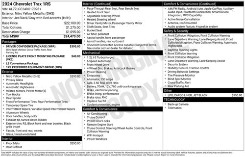 2024 Chevrolet Trax 1RS
