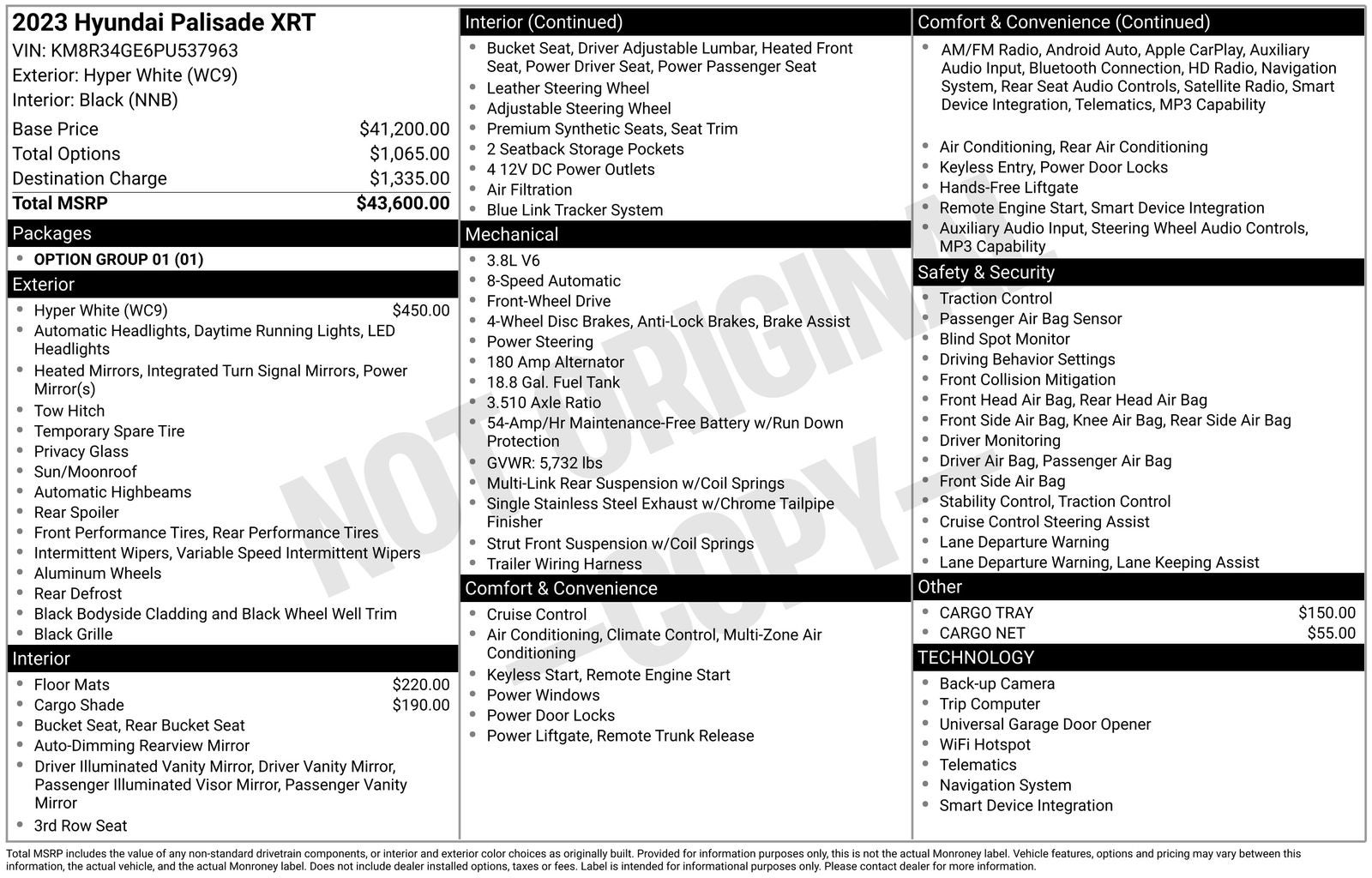 2023 Hyundai Palisade XRT