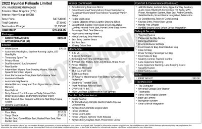 2022 Hyundai Palisade Limited