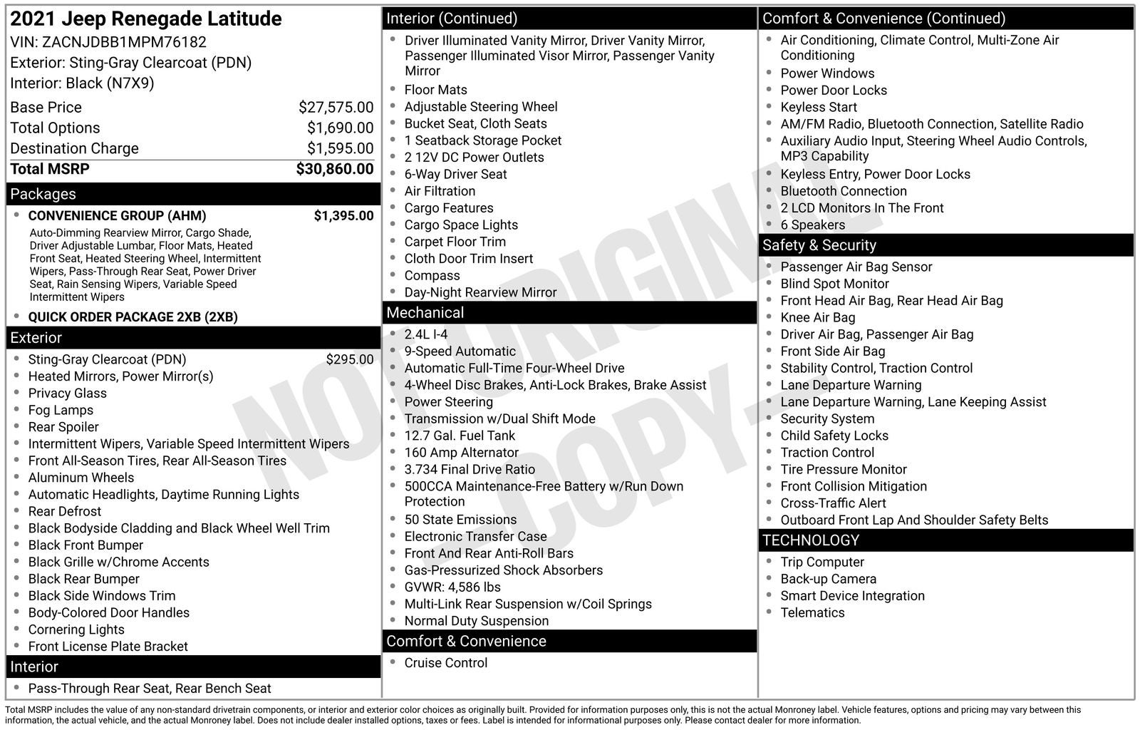 2021 Jeep Renegade Latitude